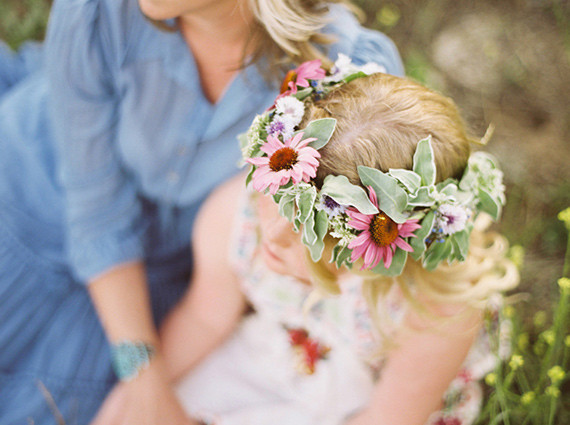 Mother daughter wildflower photos