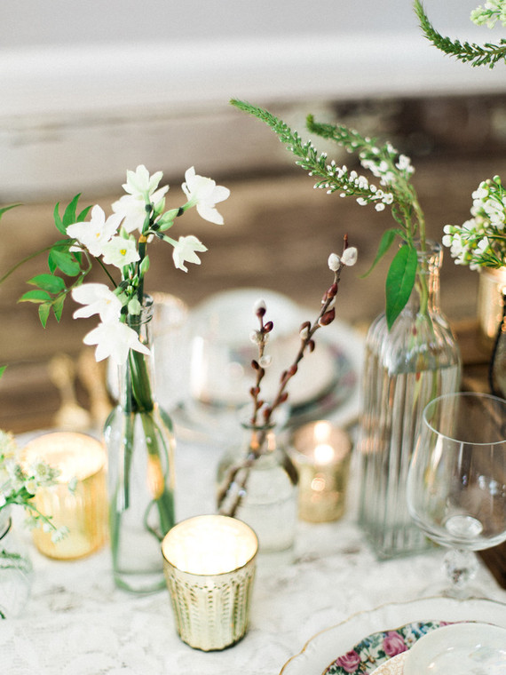 Rustic fall wedding tablescape