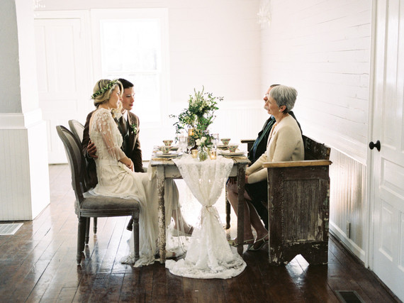 Rustic fall wedding tablescape