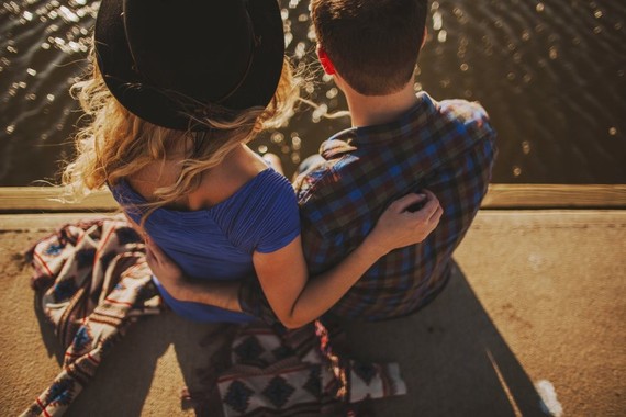 Maryland beach campground engagement portrait