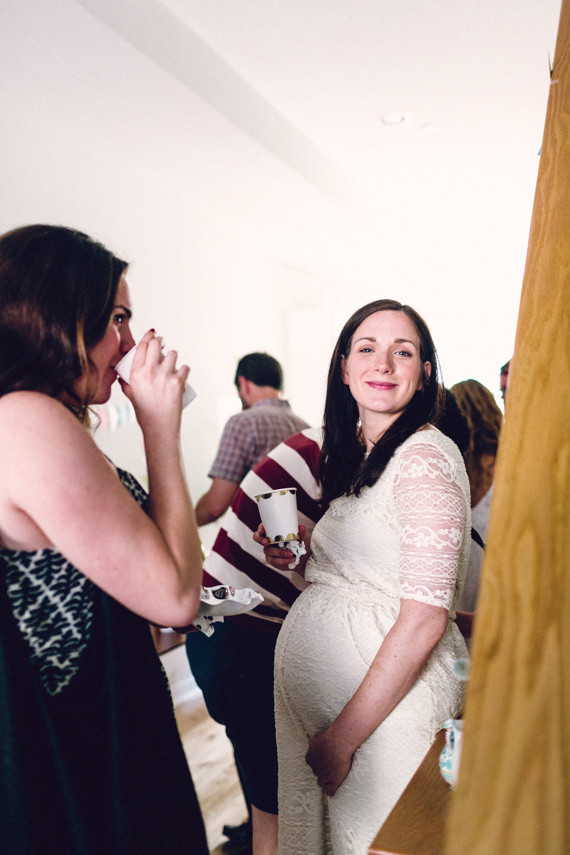 Geometric girl baby shower