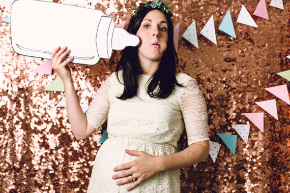 Baby shower photo booth