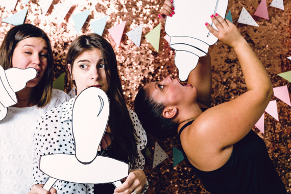 Baby shower photo booth