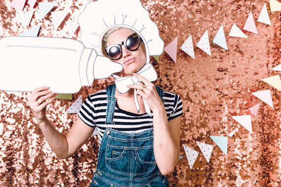 Baby shower photo booth