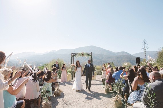 Rustic Ojai ranch wedding ceremony