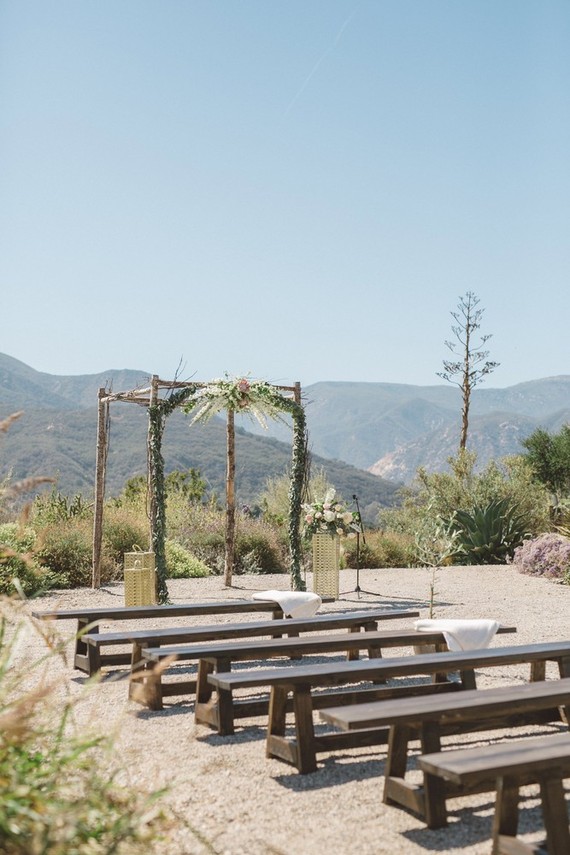 Rustic floral chuppah