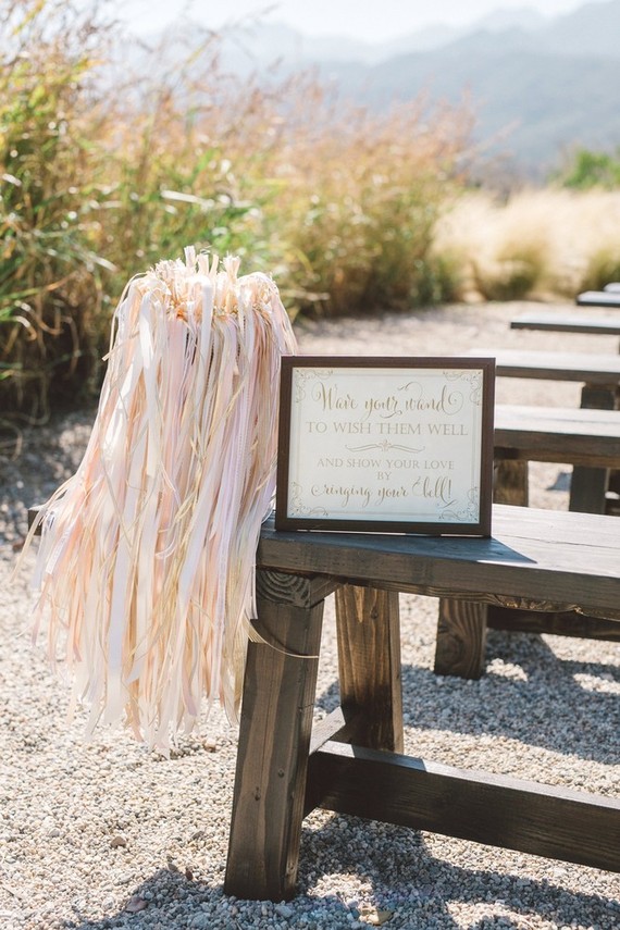 Rustic wedding signage