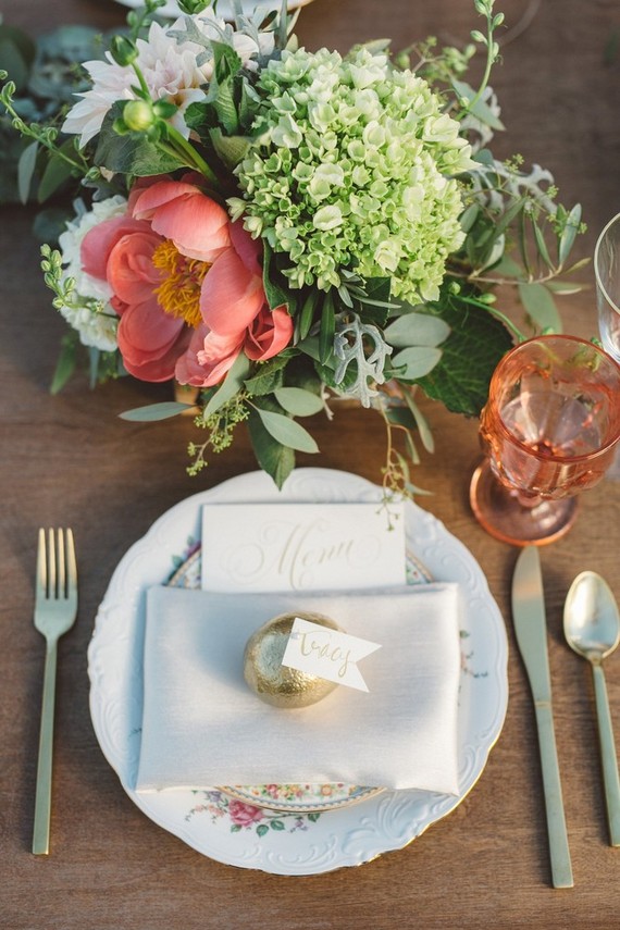 Rustic wedding place setting Inspiration
