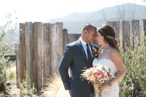 Rustic wedding portrait