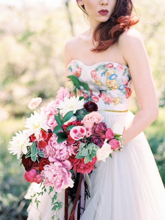 Whimsical wedding bouquet