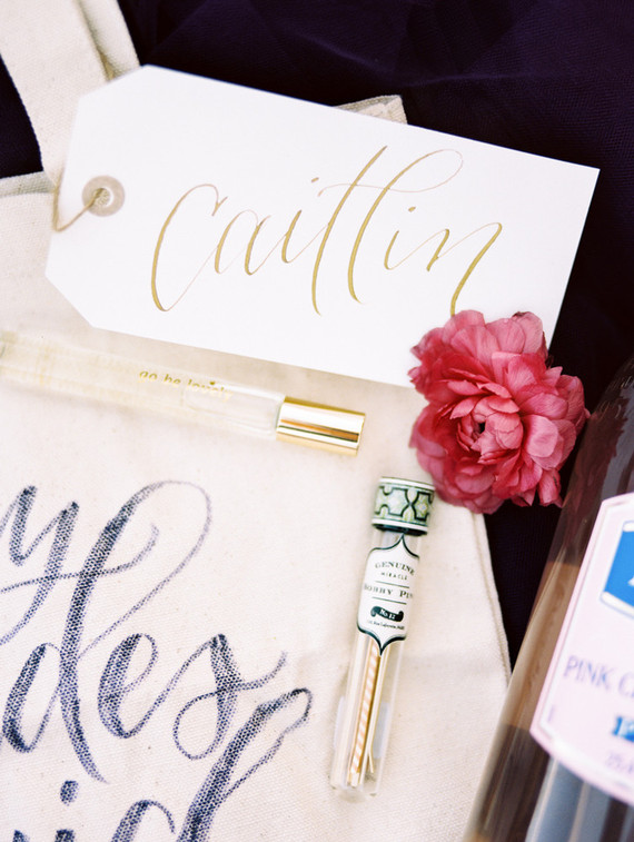Hand-lettered place cards