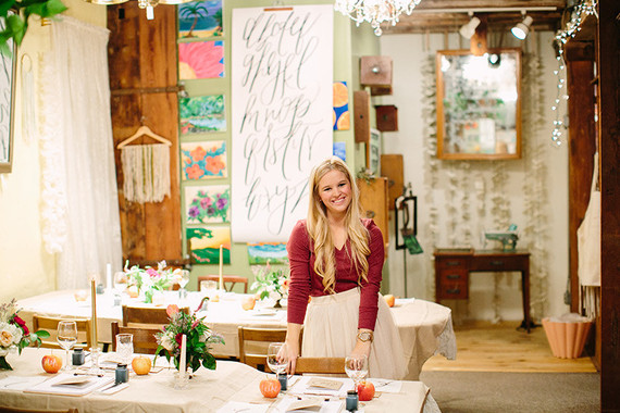 Calligraphy workshop with Parris Chic Boutique Inspiration