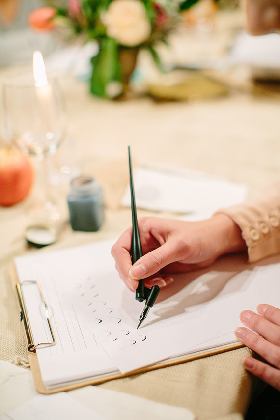 Calligraphy workshop with Parris Chic Boutique Inspiration