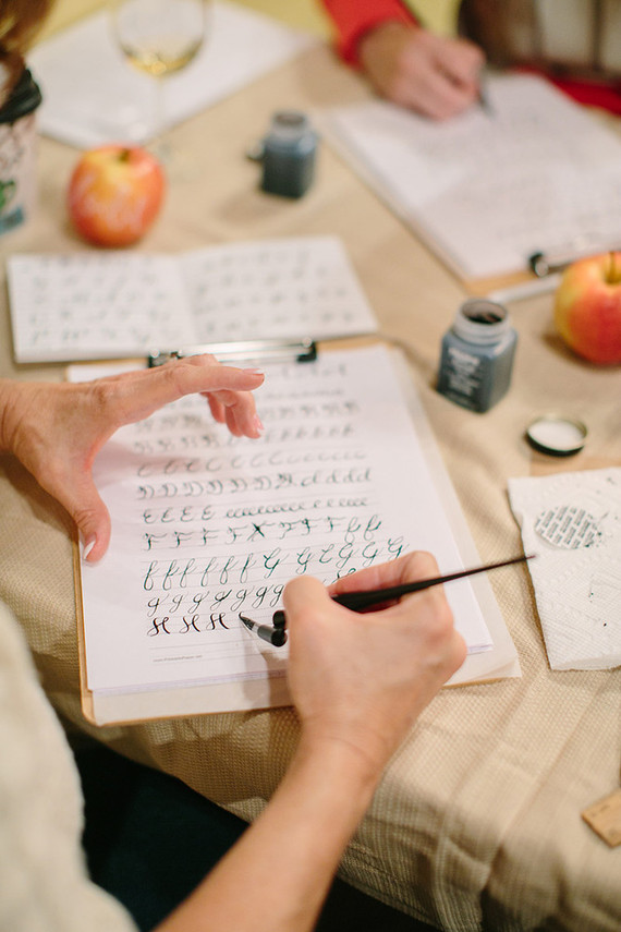 Calligraphy workshop with Parris Chic Boutique Inspiration