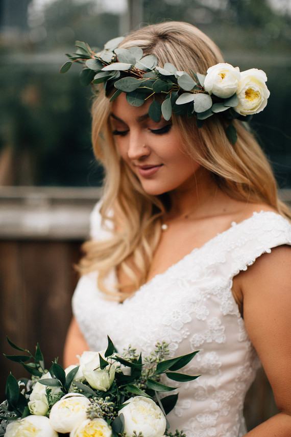 Bridal flower crown