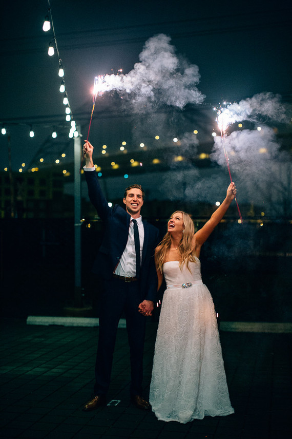 Sparkler portrait