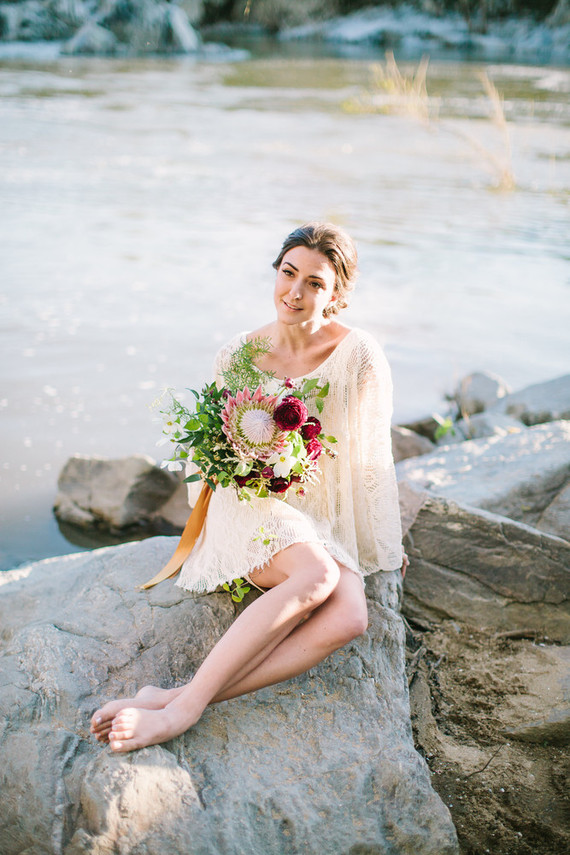 Outdoor bridal portrait