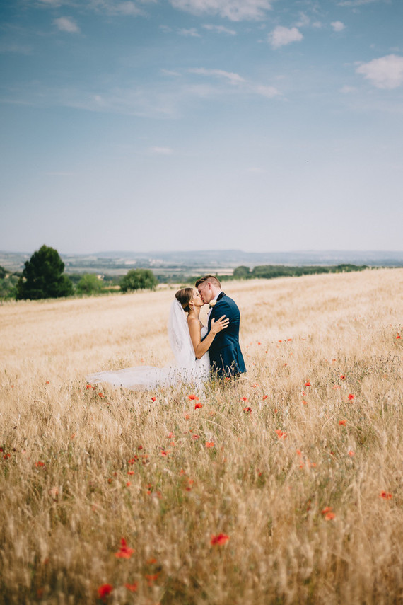 French Chateau wedding portrait