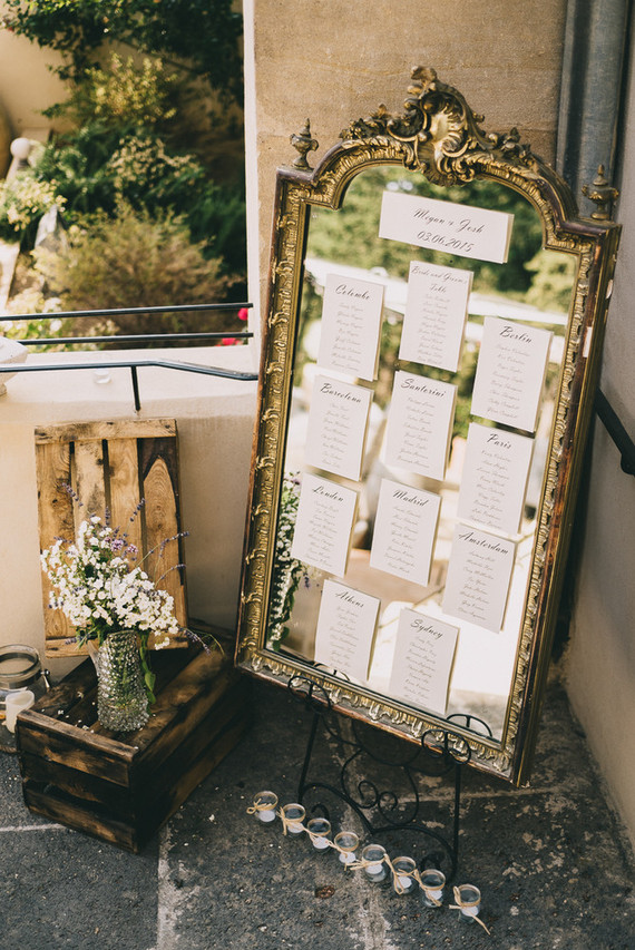 Escort card display Inspiration