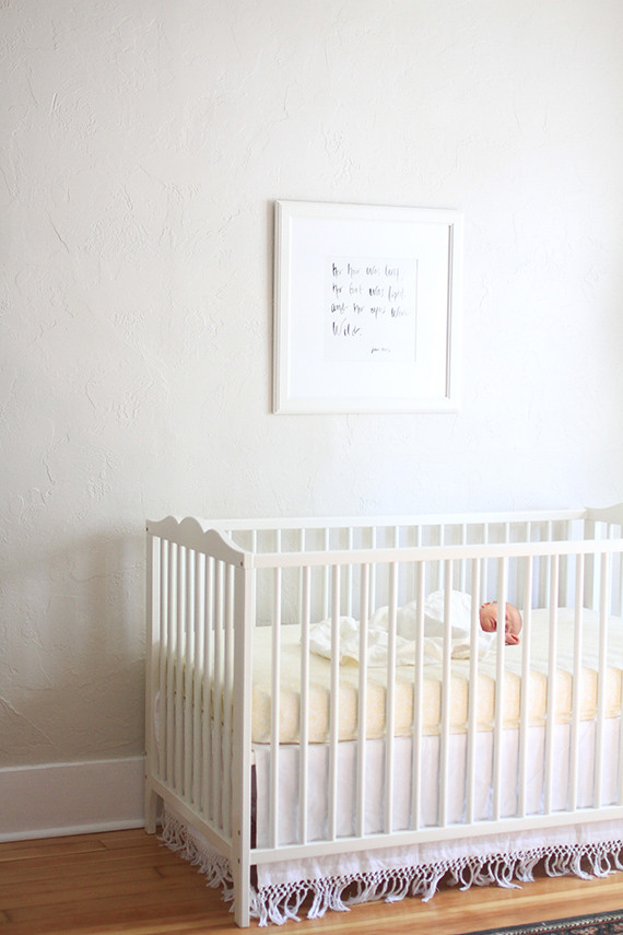 Simple white nursery Inspiration