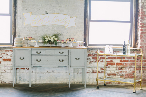 Vintage dessert bar