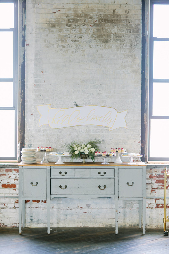 Vintage dessert bar