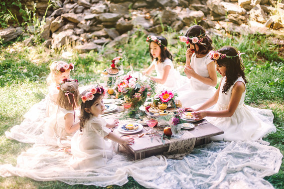Flower girl picnic