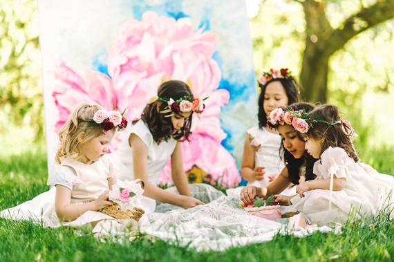 Flower girl picnic Inspiration
