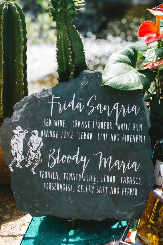 Mexican inspired bar menu