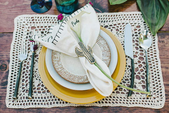 Spanish-styled place setting