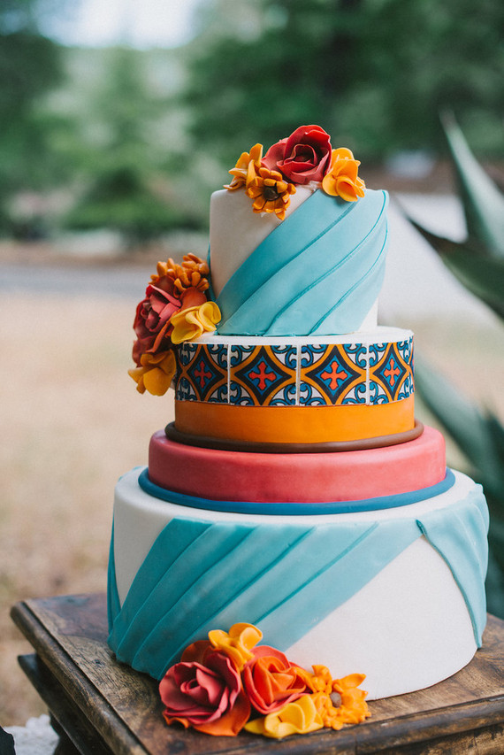 Spanish-styled wedding cake