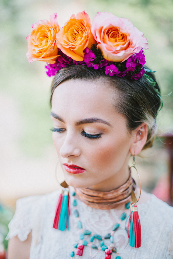 Wedding floral crown
