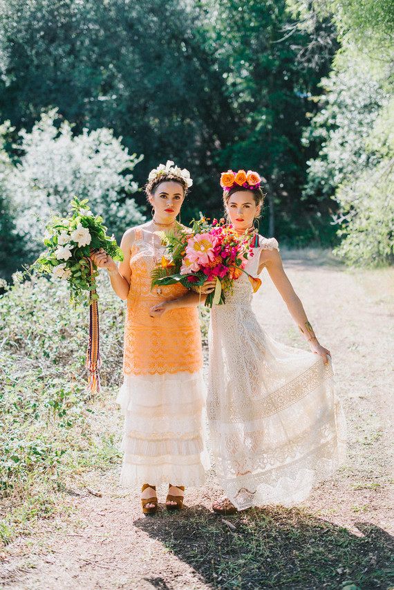Outdoor bridal portrait