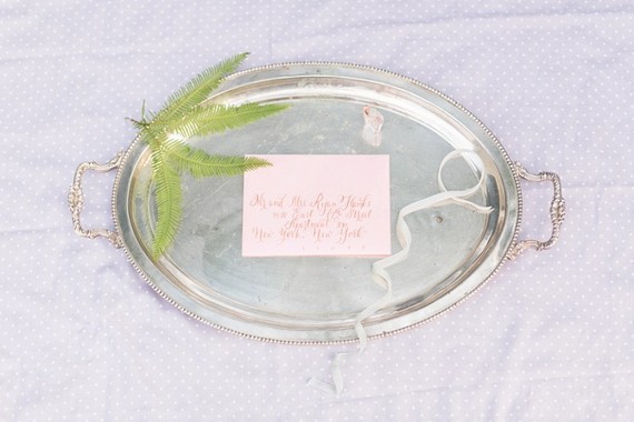 Pastel wedding invitation