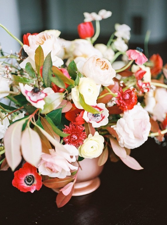 Fall wedding florals