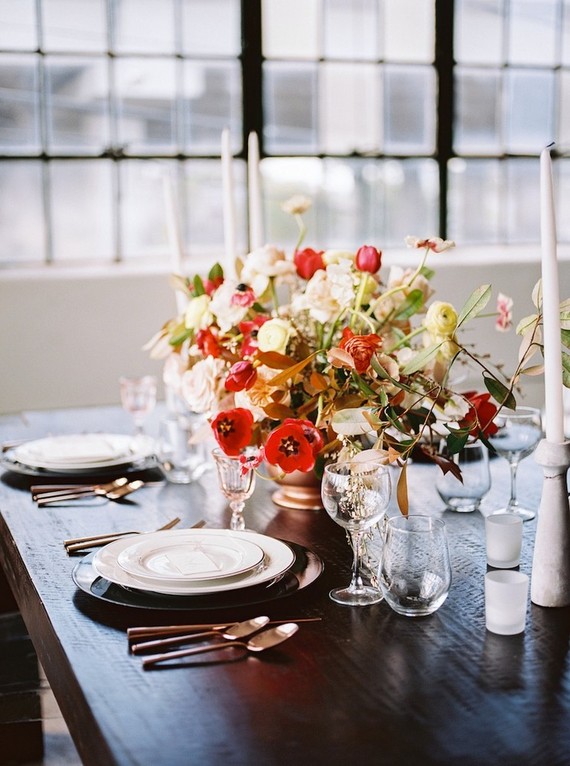 Modern tablescape