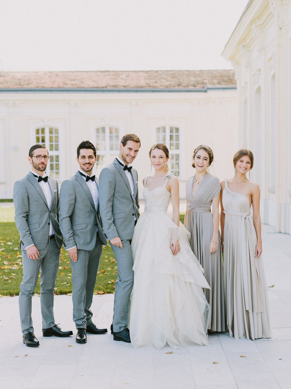 Wedding party portrait