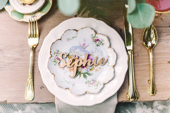 Wood laser cut escort cards Inspiration