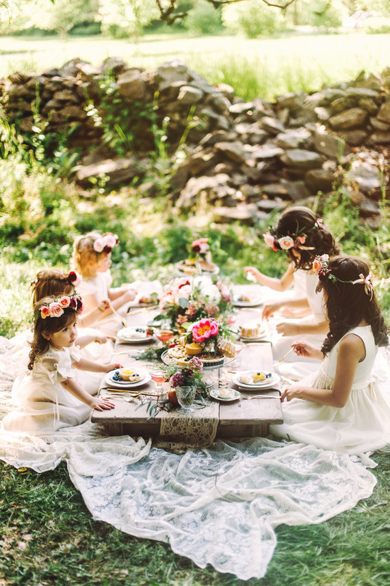 Flower girl picnic Inspiration