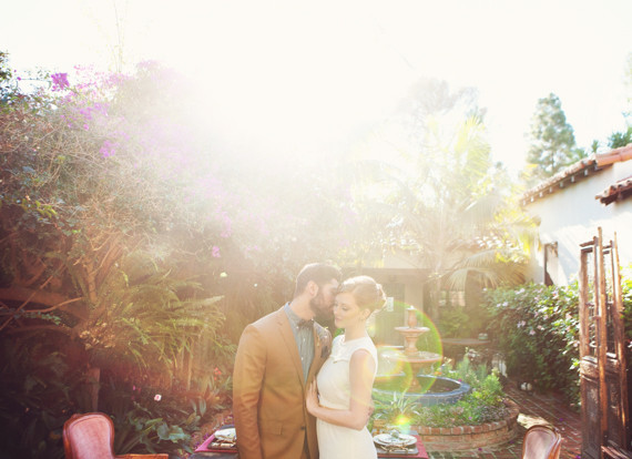 Vintage elopement portrait