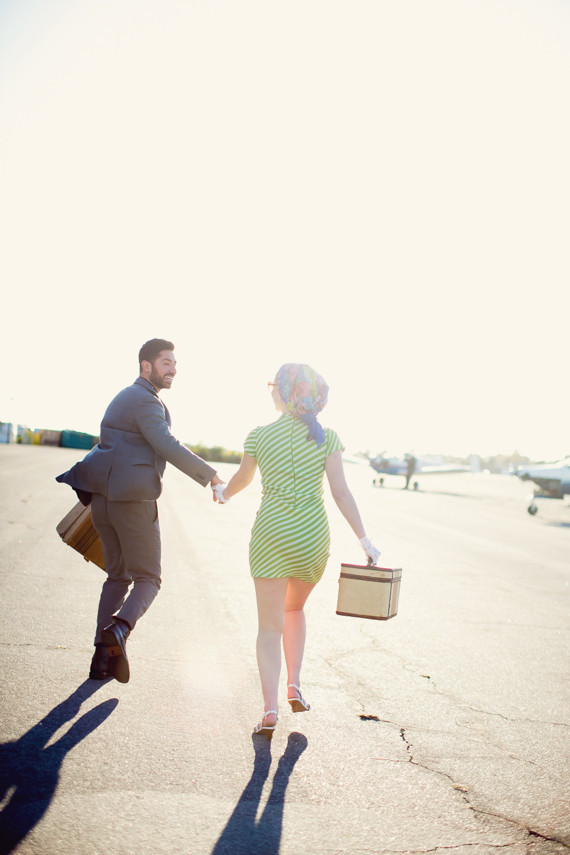 Vintage elopement inspired portrait