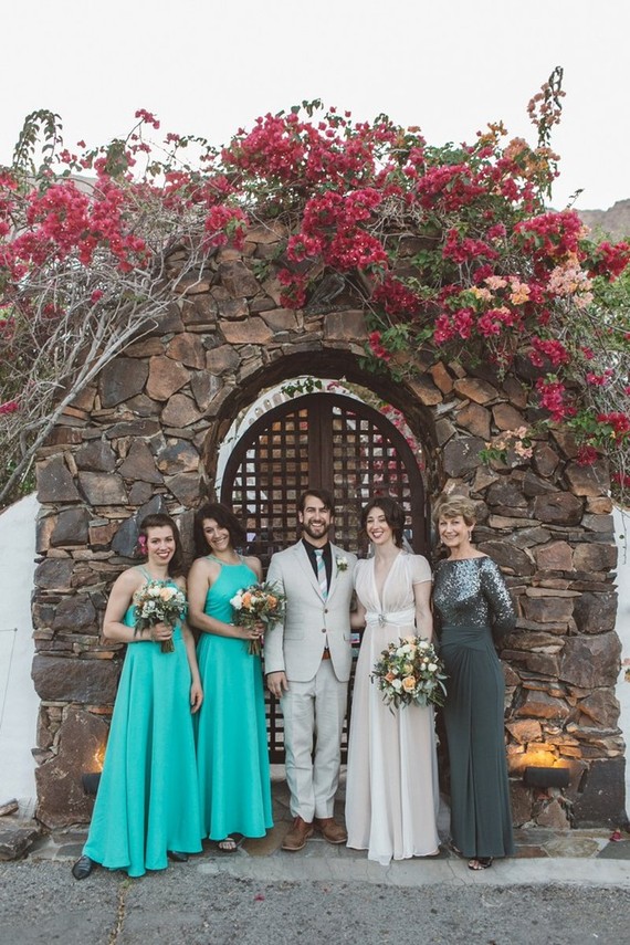 Aqua bridesmaid dresses