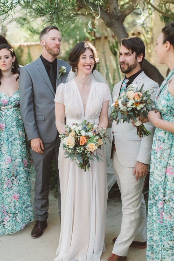 Floral ASOS bridesmaid dresses