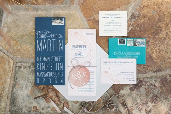 Palm Springs wedding invitations