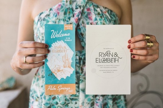 Palm Springs wedding invitations
