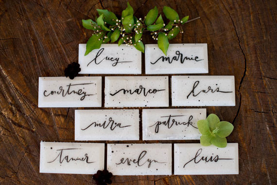Tile escort cards Inspiration