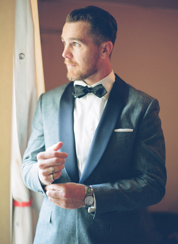 Chambray tux by J. Crew