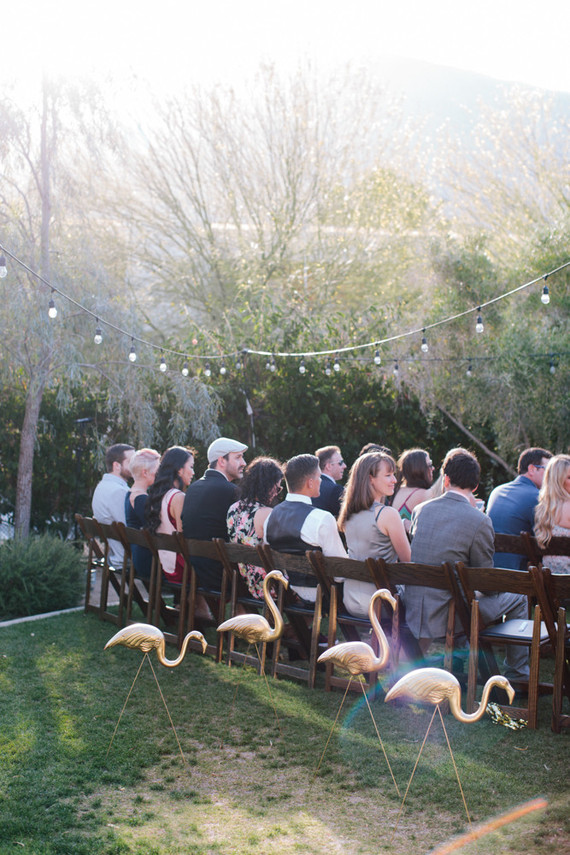 Flamingo wedding decor