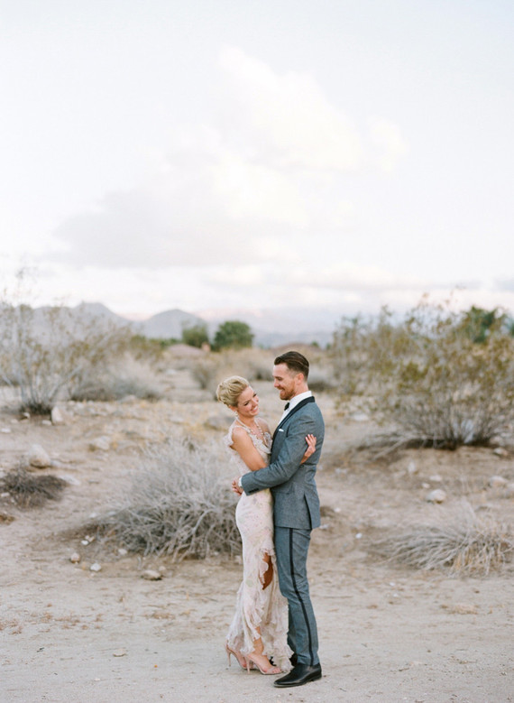 Desert wedding portraits
