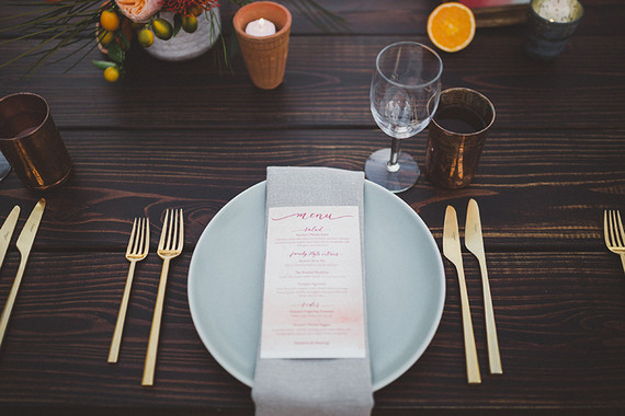 Gold flatware